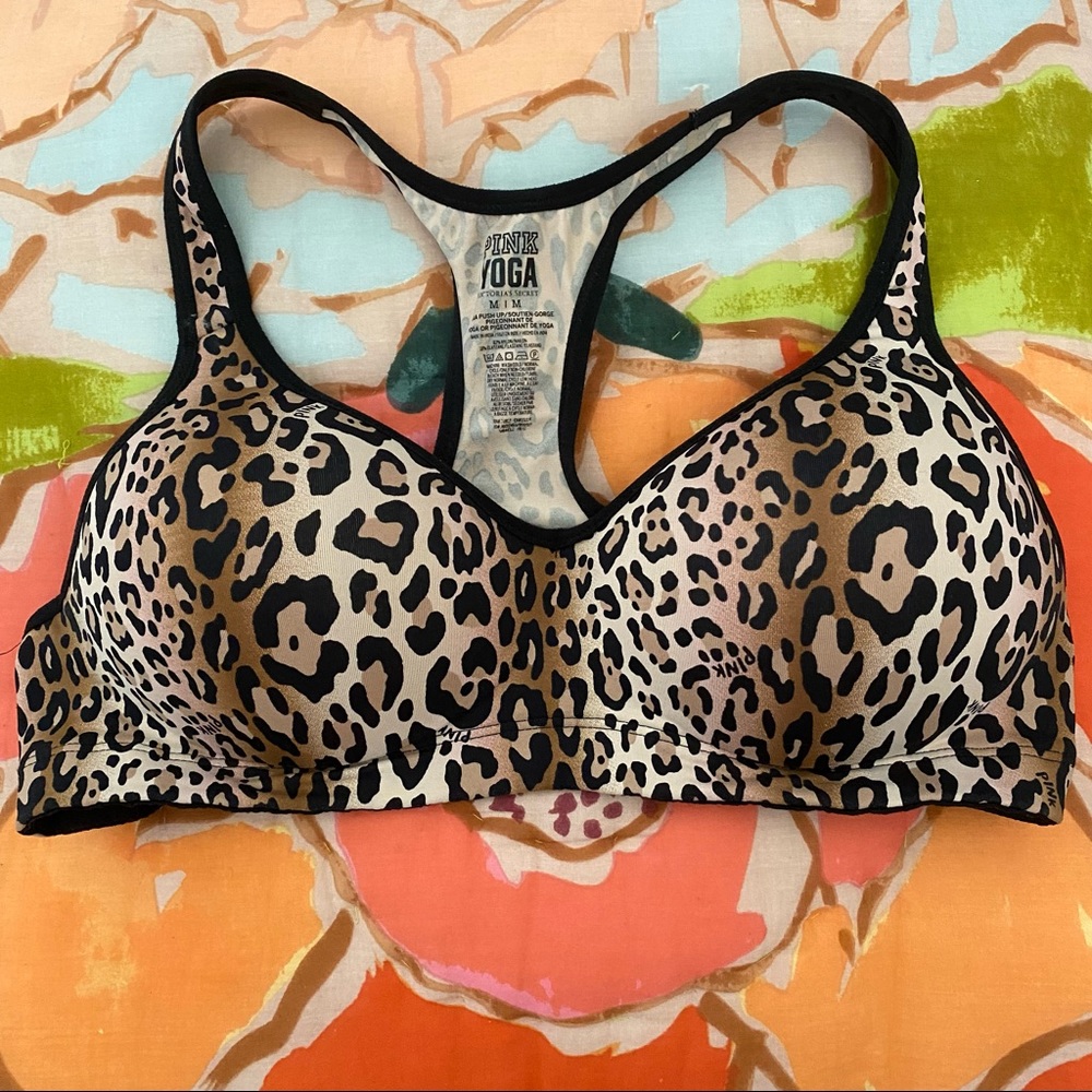 VS PINK Leopard Sports Bra